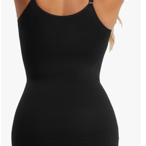 Shapermint Essentials Scoop Neck Cami Sz M Black - Picture 2 of 6